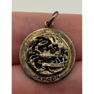 Vintage Danecraft Sterling Silver Cancer Crab Zodiac Charm